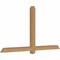 Ekena Millwork Eugene Smooth Timber Gable Bracket, Western Red Cedar, 72"W x 39"H x 3 1/2"D x 3 1/2"F, 13/12 Pitch GBW072X39X0404EUG00SWR - alternate 4